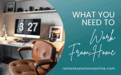 What You Need To Work From Home